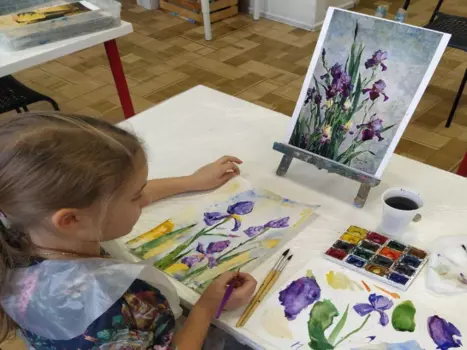 Подарочный сертификат «Детский мастер класс по рисованию акварелью» (1,5 - 2 часа, 1 человек)