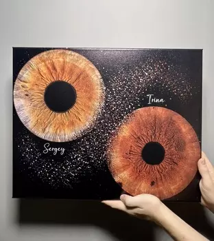 Подарочный сертификат «Фото радужки глаза Картина на холсте в Балашихе» (Формат № 1 , От 1 до 5 чел.)