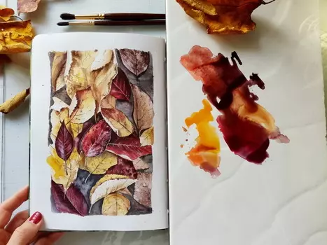 Подарочный сертификат «Мастер-класс Акварельный скетч» (2 часа, 1 человек)