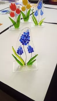 Подарочный сертификат «Мастер-класс Букет на подставке в технике фьюзинг» (1 час 30 минут, 1 человек)