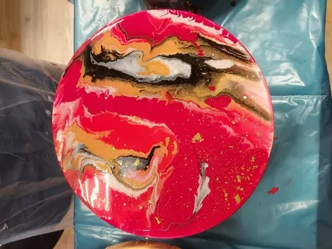 Подарочный сертификат «Мастер класс Флюид арт» (3 часа, 1 человек в составе группы)