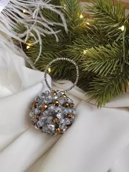 Подарочный сертификат «Мастер класс Ёлочный шар из бусин» (2 часа, 1 человек)