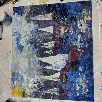 Подарочный сертификат «Мастер класс Картина мастихином» (3 часа, 1 человек в составе группы)