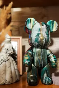 Подарочный сертификат «Мастер-класс Мишка в технике флюид арт» (1 час 30 минут, ПАКЕТ 1)