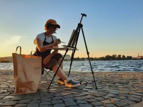 Подарочный сертификат «Мастер-класс ПЛЕНЭРЫ на свежем воздухе» (3 часа (акварель), 1 человек)