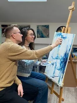 Подарочный сертификат «Мастер-класс по акриловой живописи» (Пакет №1, 1 человек в составе группы)