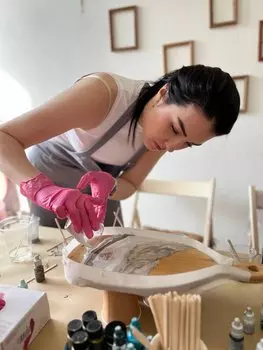 Подарочный сертификат «Мастер-класс по эпоксидной смоле» (Пакет №1, 1 человек)