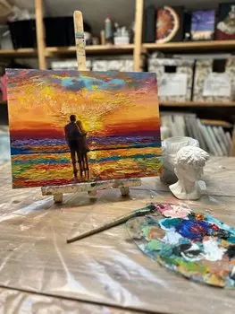 Подарочный сертификат «Мастер-класс по масляной живописи» (Пакет №1, 1 человек в составе группы)