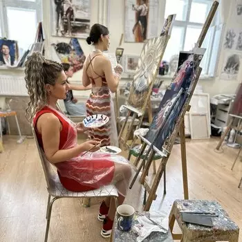 Подарочный сертификат «Мастер-класс по рисованию на выбор из 5 техник» (2 - 3 часа, 1 человек (в группе))