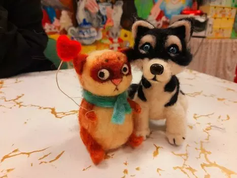 Подарочный сертификат «Мастер-класс по валянию игрушек из шерсти» (2 часа, 1 человек)