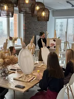 Подарочный сертификат «Мастер-класс по живописи» (картина акрилом, 1 человек)