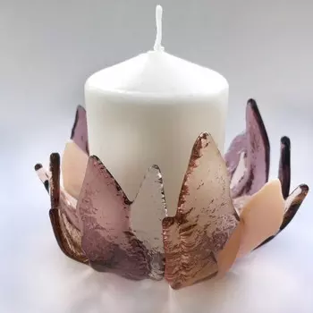 Подарочный сертификат «Мастер-класс Подсвечник в технике фьюзинг» (2 часа, 1 человек)