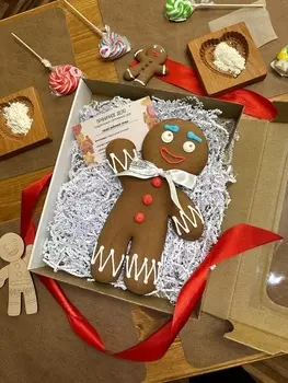 Подарочный сертификат «Мастер-класс Пряничный человечек» (1 час 30 минут, 1 человек в составе группы)