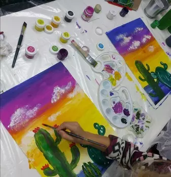 Подарочный сертификат «Мастер класс Рисование для детей от 4 до 7 лет» (1 - 1,5 часа, 1 ребенок (в составе группы))