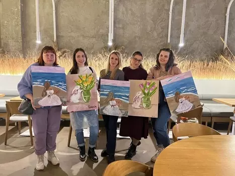 Подарочный сертификат «Мастер-класс Рисование картины акрилом» (Пакет №1, 1 человек)