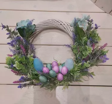 Подарочный сертификат «Мастер класс Рождественский или Пасхальный веночек» (2-3 часа (d-20 см), 1 человек в составе группы)