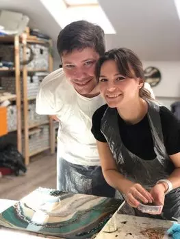 Подарочный сертификат «Мастер класс Свидание за холстом» (Программа №1, 2 человека (Индивидуально))