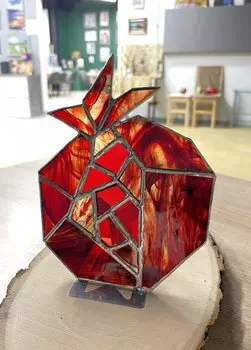 Подарочный сертификат «Мастер класс Витраж Тиффани моя идея» (4 часа (до 12 см по одной из сторон, 5-6 деталей), 1 человек)