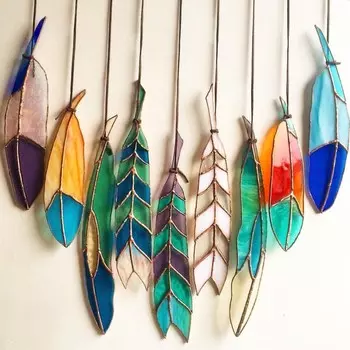 Подарочный сертификат «Мастер-класс Витражный Новичок - Пёрышко» (1 час 30 минут, 1 человек в составе группы)