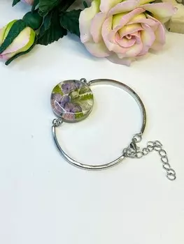 Подарочный сертификат «МК по созданию украшений из эпоксидной смолы с сухоцветами» (2 часа, 1 человек)