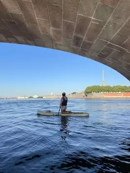 Подарочный сертификат «На сапе Вокруг Петропавловской крепости» (2 часа, 2 человека)
