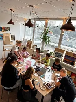 Подарочный сертификат «Пробное занятие в арт школе Картина акрилом» (1 час, 1 человек в составе группы)