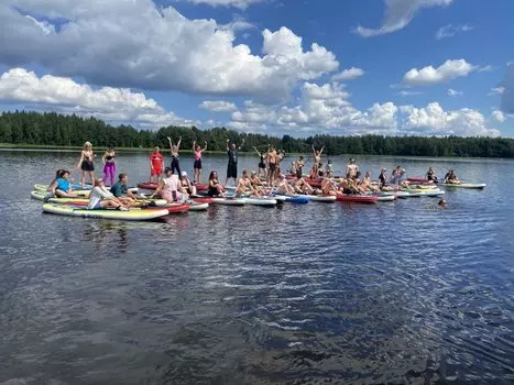 Подарочный сертификат «Прогулка на сапах по реке Вуоксе» (3 - 4 часа, 1 человек)