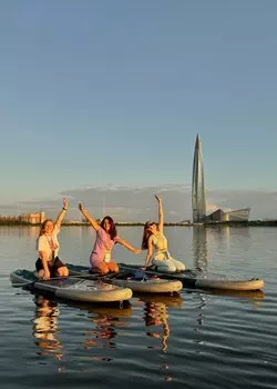 Подарочный сертификат «SUP прогулка Закат у Лахты» (2 часа, 1 человек)