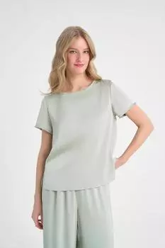 Блуза с коротким рукавом арт.SS25/SB/BL/010/PIS Цвет: Фисташковый