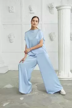 Брюки арт.P0421002 Цвет: Голубой