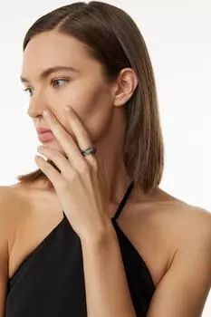 Кольцо арт.C-12140 Цвет: Серебро