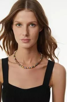 Колье арт.C-11107 Цвет: Серый