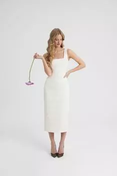 Платье миди timeless elegance арт.SS25/D/2NS/021/ML Цвет: Молочный