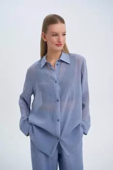 Рубашка neo minimalism арт.SS25/SB/TLL/008/GRBLU Цвет: Серо-голубой