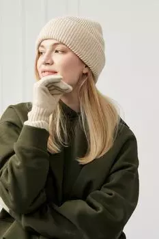 Шапка арт.WHZ-05W Цвет: Светло-бежевый