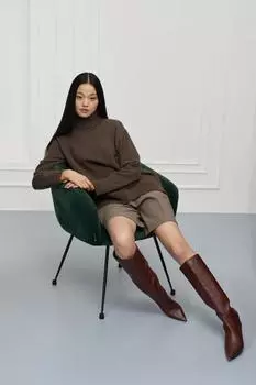 Свитер арт.B0621002W Цвет: Коричневый