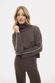 Свитер кашемир deco арт.FW24/K/SWE/025/BR Цвет: Коричневый / Бежевый