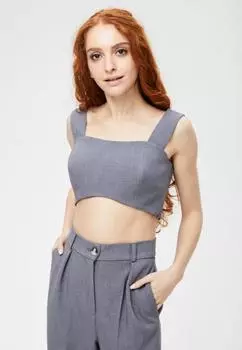 Топ арт.B0321002 Цвет: Серый