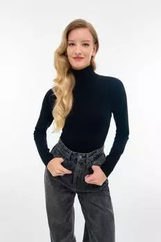 Водолазка тепло шерсти арт.FW24/K/TN/003/BL Цвет: Черный