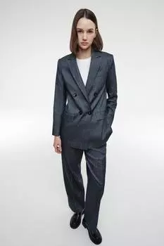 Жакет арт.S24/S/JS/004/DB Цвет: Темно-синий