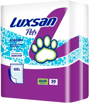 Luxsan пеленки для животных 60х90 см (гелевый абсорбент) (60×90см)
