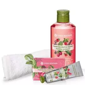 Трио «Малина и мята» с полотенцем