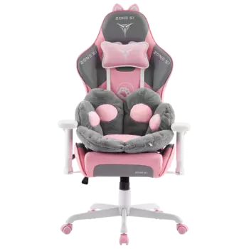 Кресло компьютерное ZONE 51 KITTY MEOW Edition Grey