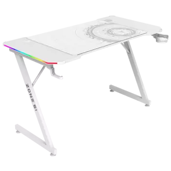 Стол компьютерный ZONE 51 TRINE 120 RGB White