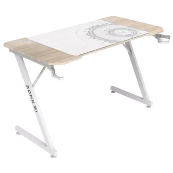 Стол компьютерный ZONE 51 TRINE 120 Wood/White