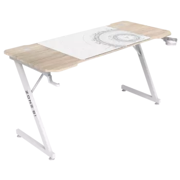 Стол компьютерный ZONE 51 TRINE 140 Wood/White