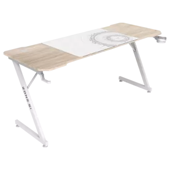 Стол компьютерный ZONE 51 TRINE 160 Wood/White