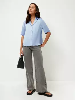 Атласная блузка