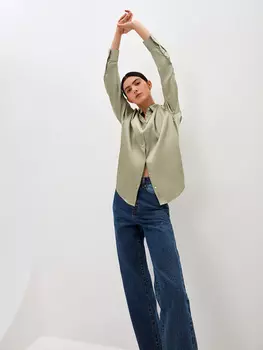 Атласная блузка