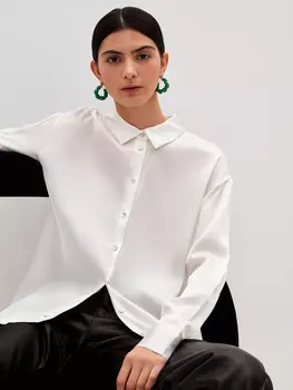 Атласная блузка